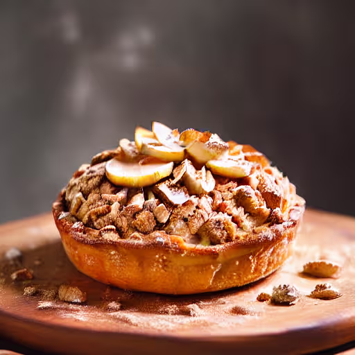 Warm Pear and Apple Crunch with Oat Almond Topping