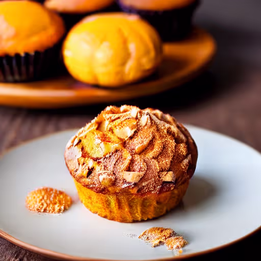 Cinnamon-Spiced Pumpkin Muffins