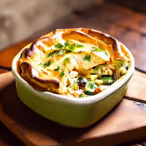 Golden Crescent Chicken Pot Pie