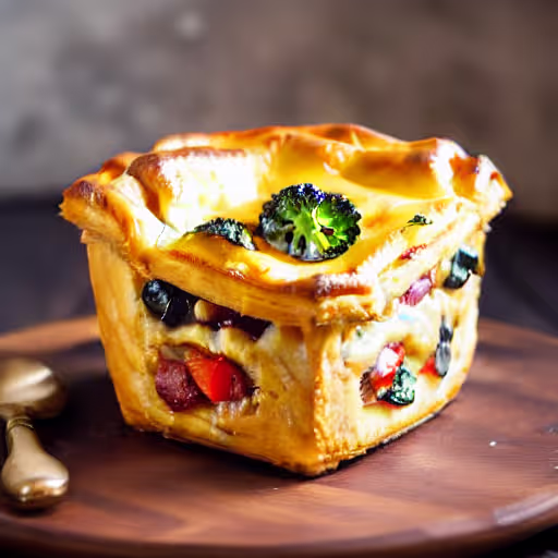 Golden Chicken Pot Pie with Flaky Crust
