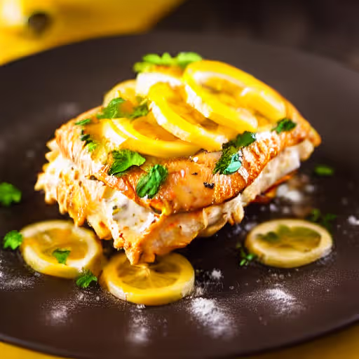 Lemon Creamy Chicken Pasta Bake