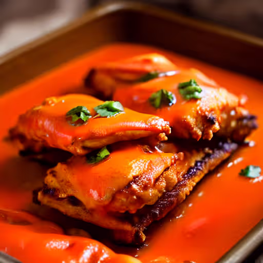Baked Spicy Buffalo Chicken Wings