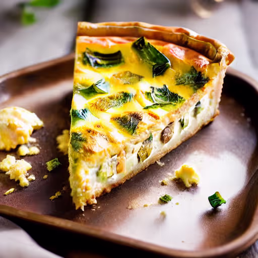 Buttery Leek and Cheese Pie Quiche