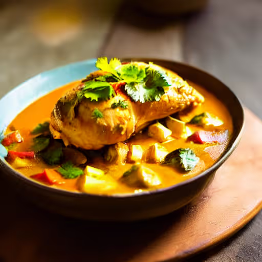 Slow Cooker Chicken Curry with Potatoes and Coconut Milk