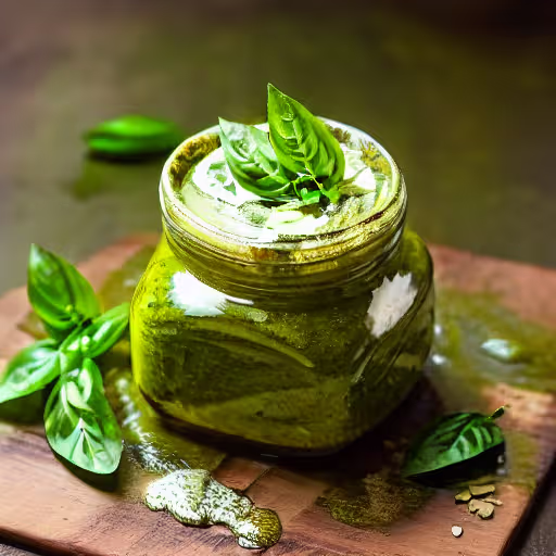 Creamy Garlic Chive Pesto