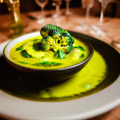 Nutmeg-Infused Broccoli Blend Soup
