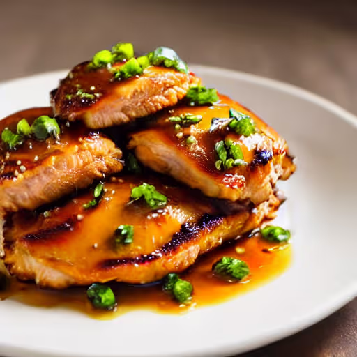 Baked Ginger-Maple Chicken Thighs