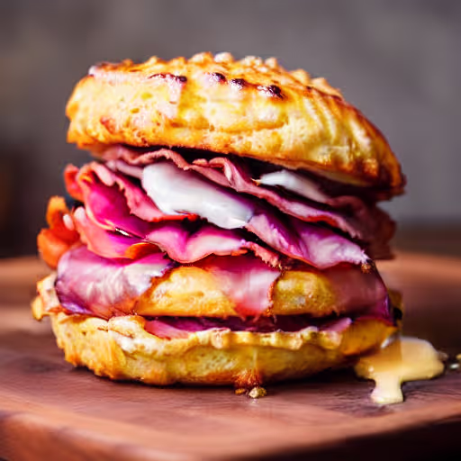 Southern Country Ham and Biscuit Stacks