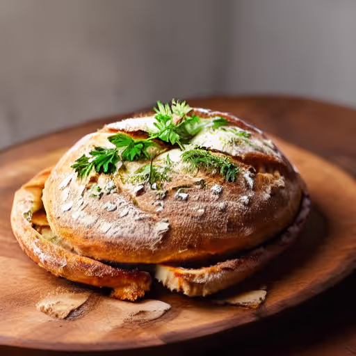 Rye Bread Boat Dip Appetizer