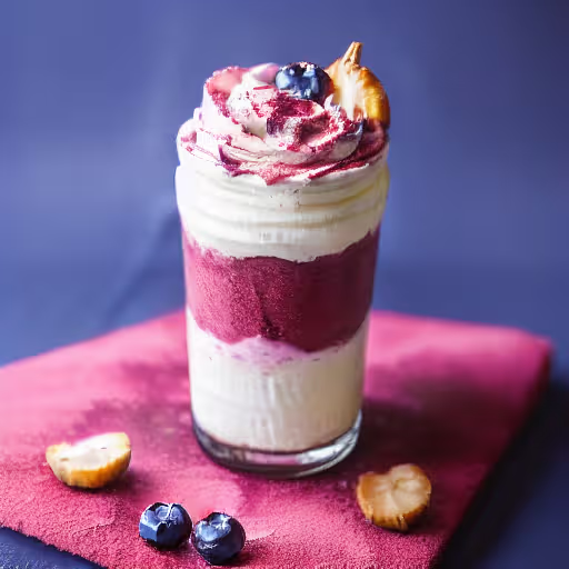 Frosty Blueberry-Strawberry Oat Blast