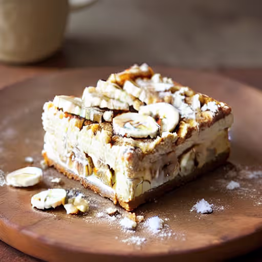 Ripe Banana and Walnut Bars with Creamy Banana Frosting