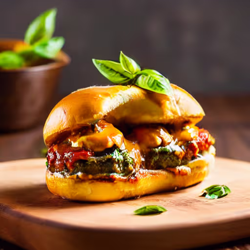Cheesy Mini Meatball Sliders