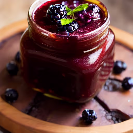 Spicy Blackberry Habanero BBQ Sauce