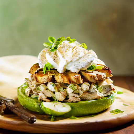 Poppy Seed Chicken & Honeycrisp Apple Salad with Walnut Dressing