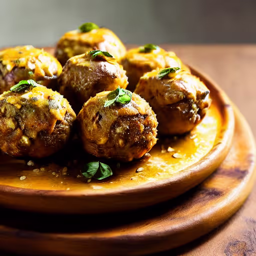 Oven-Baked Basil Meatballs