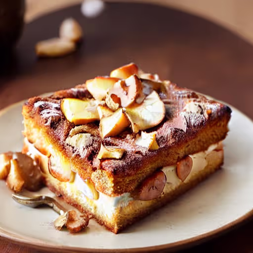Cinnamon Apple Tube Cake with Orange Twist