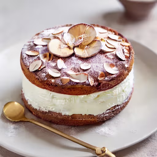 Almond Custard Cake with Norwegian Twist