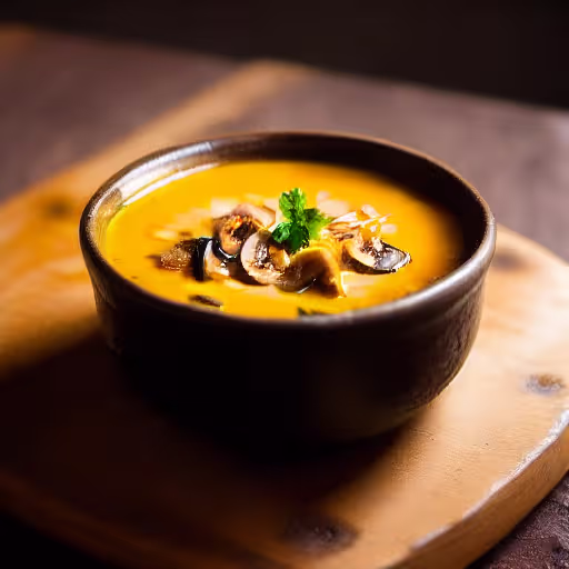 Barley & Mushroom Soup with Carrots and Celery