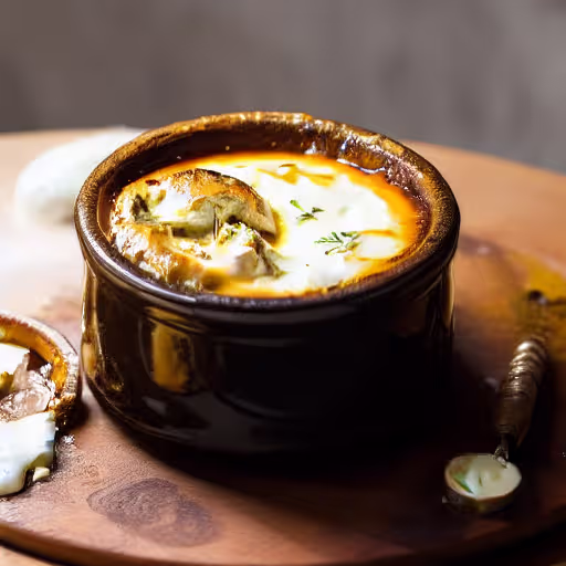 Broiled French Onion Soup with Cheesy Toasted Bread