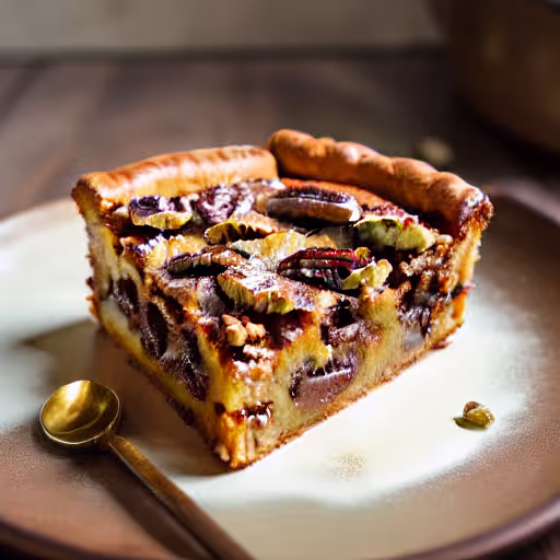 Pecan Pie-Flavored Bread Pudding