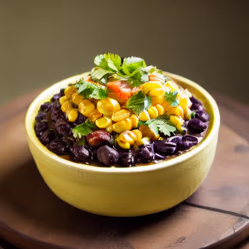 Spiced Black Beans and Rice Bowl