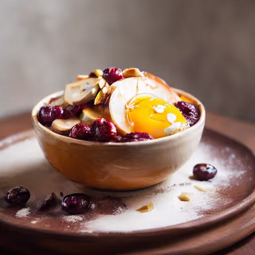 Slow Cooker Overnight Apple Walnut Oatmeal