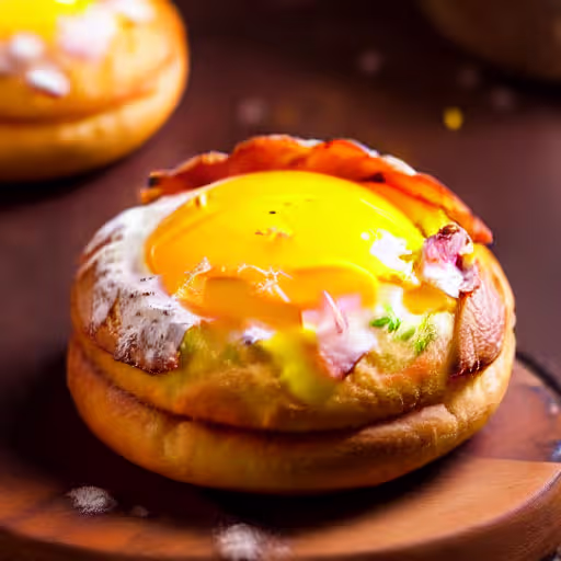 Golden-Brown Baked Potato Cake with Bacon and Caramelized Onions