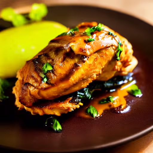 Oven-Braised Chicken Thighs with Tarragon Vinegar Sauce