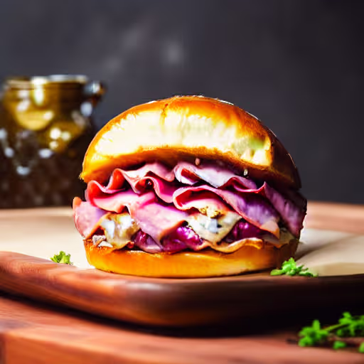 Ham Barbecue Pittsburgh-Style Sandwiches