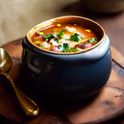 Slow-Simmered Navy Bean and Ham Soup