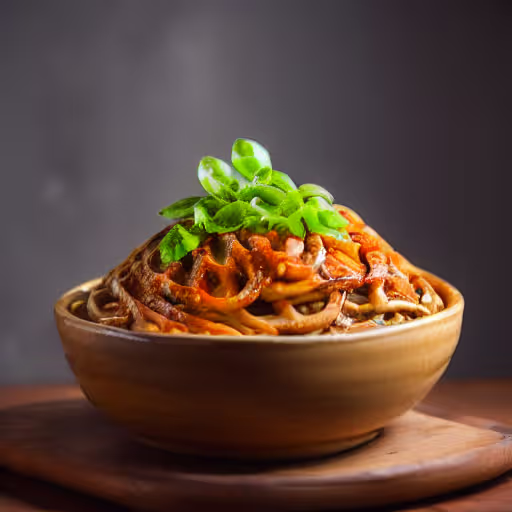 Creamy Peanut Butter Udon Noodles with Chicken and Veggies