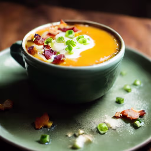 Delectable Baked Potato Soup