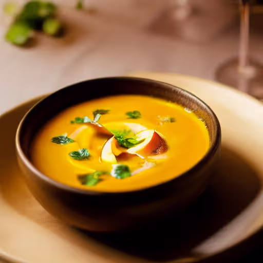 Creamy Apple-Infused Butternut Squash Soup