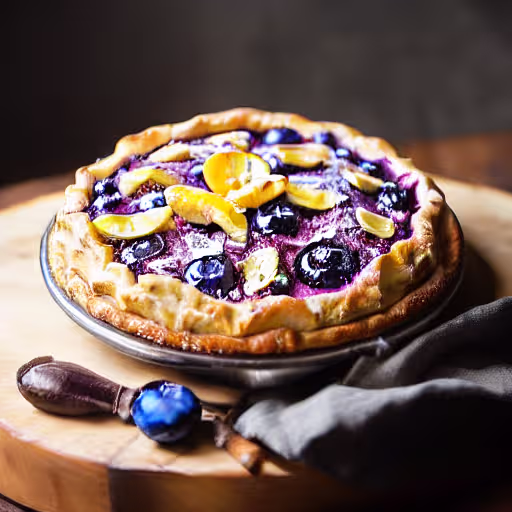 Lemon-Studded Blueberry Pie with Lattice Top
