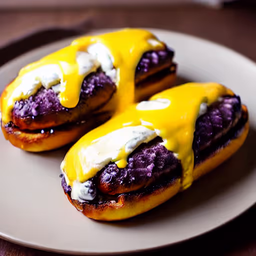 Grilled Cream Cheese Hot Dogs with Caramelized Onions