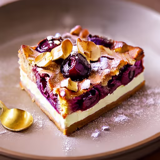 Plum and Lemon Clafoutis
