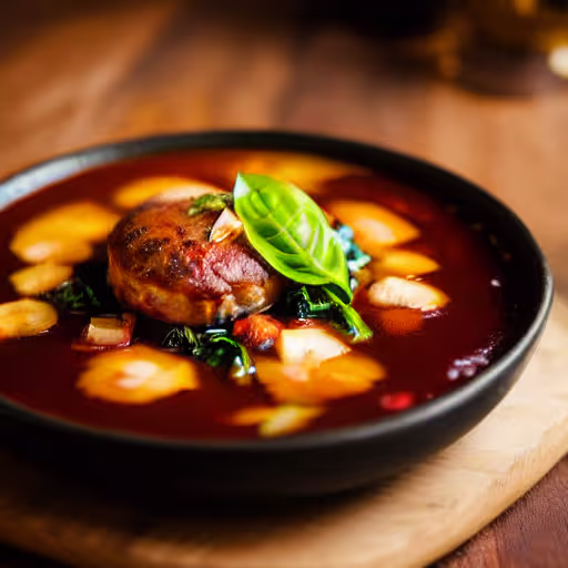 Spicy Sausage and White Bean Soup with Spinach