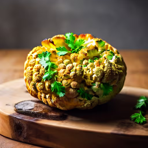Roasted Cauliflower with Spicy Yemeni Sauce