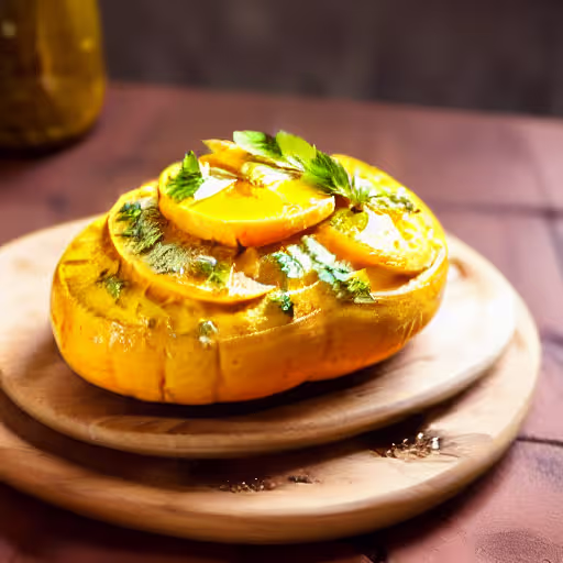 Maple-Butter Baked Squash Halves