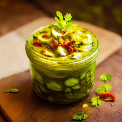 Spicy Dill Pickled Cucumber Spears