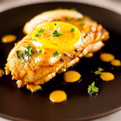 Lemon Butter Chicken with Crispy Coating