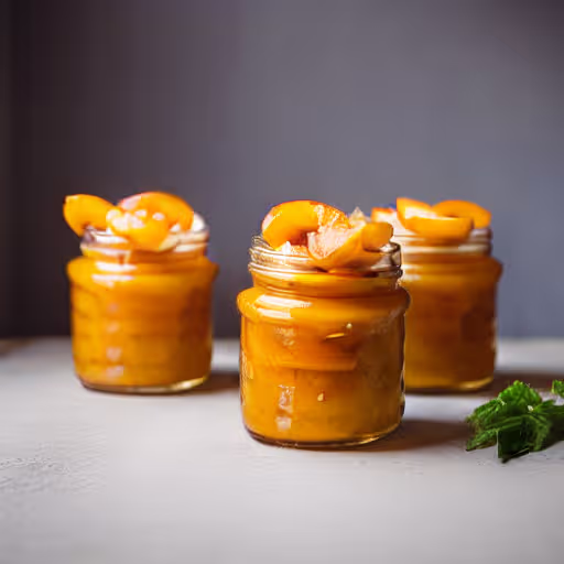 Summer Peach Jam in a Jiffy