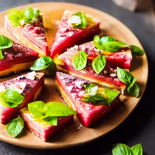 Summer Watermelon Triangles with Feta and Pepitas