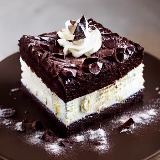 Warm Chocolate Pudding Cake with Whipped Cream