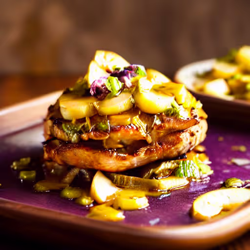 Spiced Pork Chops with Caramelized Apple Onions