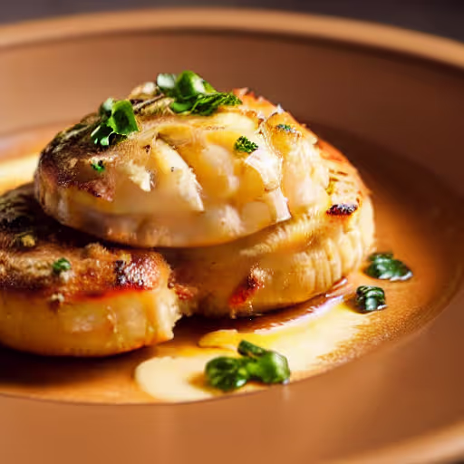 Oven-Baked Scallops with Garlic Herb Crumb Topping