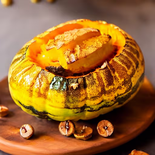 Microwave Acorn Squash with Butter & Brown Sugar