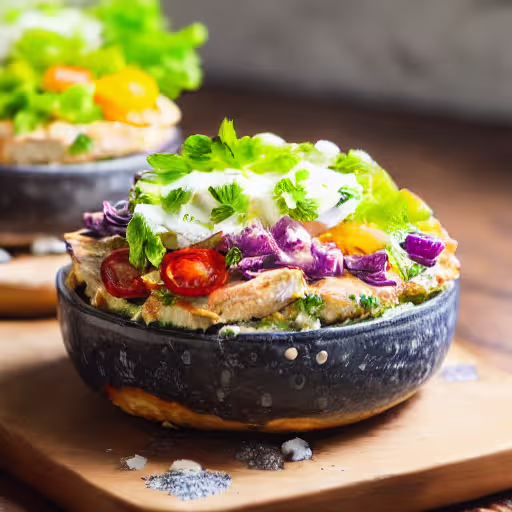 Dilled Feta Chicken Salad Bowl