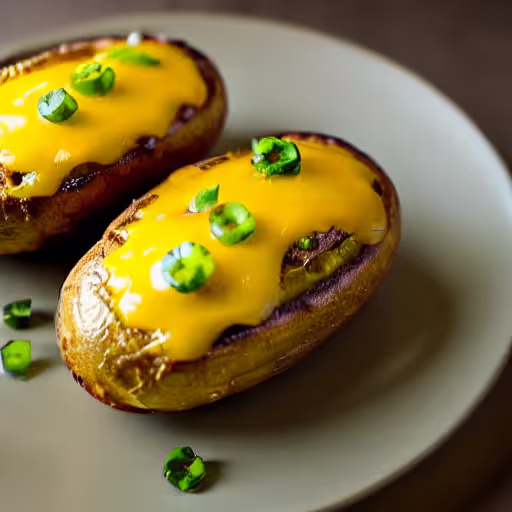 Twice-Baked Potatoes with a Cheesy Twist