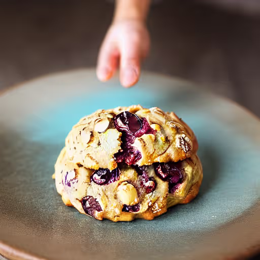 Orange Cranberry Walnut Butter Cookies with Orange Glaze